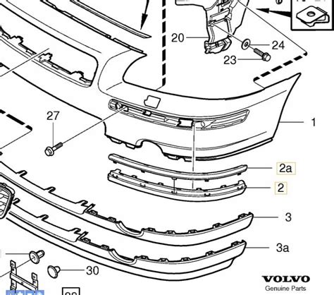 Zderzak Do Kupienia Volvo S60 Listwa Zderzaka Przednia Prawa Chrom 869