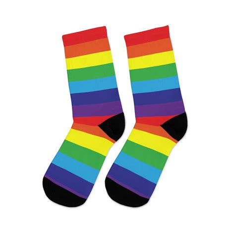 Rainbow Pride Flag Socks Rainbow Socks LGBT Accessories Gay Pride Socks LGBT Socks Queer