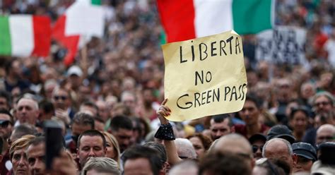 No Green Pass Roma Presidi In Citt Manifestazione Al Circo Massimo