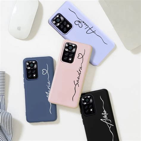 Funda De Silicona Con Iniciales De Nombre Personalizadas Para Samsung