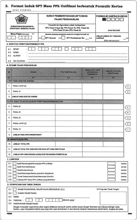 Bukti Potong PPh 23 Excel terbaru