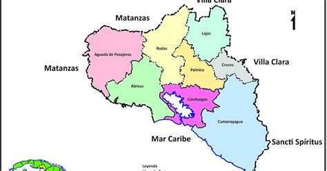 Blog De Biologia Mapa De La Provincia De Cienfuegos Cuba