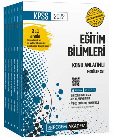 Pegem Akademi 2022 KPSS Eğitim Bilimleri Konu Anlatımlı Modüler Set 6