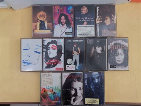 Cassette Enya Bjork Whitney Houston Tori Amos Madonna Janet Jackson