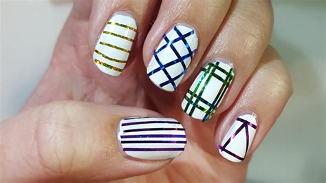 Cute And Easy Nail Designs Using Tape