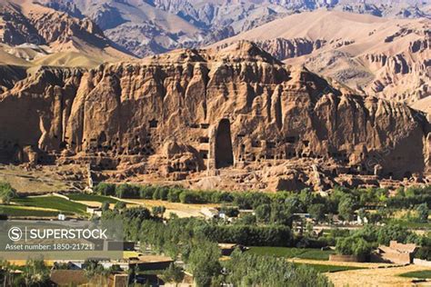 Afghanistan, Bamiyan Province, Bamiyan, View Of Bamiyan Valley And ...