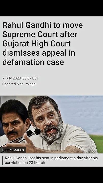 Rahul Gandhi To Move Supreme Court After Gujarat High Court Dismisses