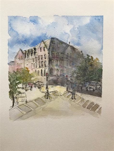 I Took A Watercolor Class Painting Architecture Pragmatic Mom