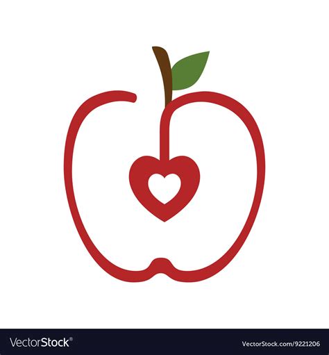 Apple icon design Royalty Free Vector Image - VectorStock