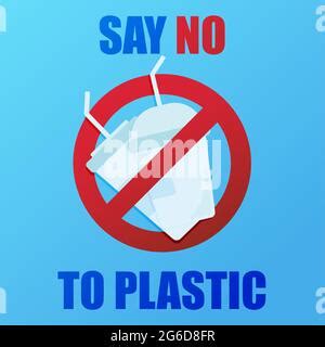 Reciclar cartel con botella de plástico aislado Fotografía de stock Alamy