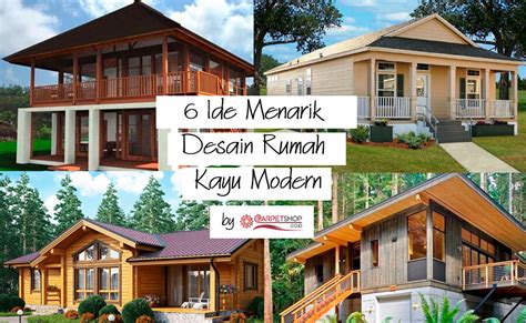 Denah Rumah Kayu Modern