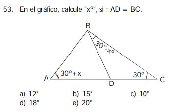 Solved En el gráfico calcule x si Chegg