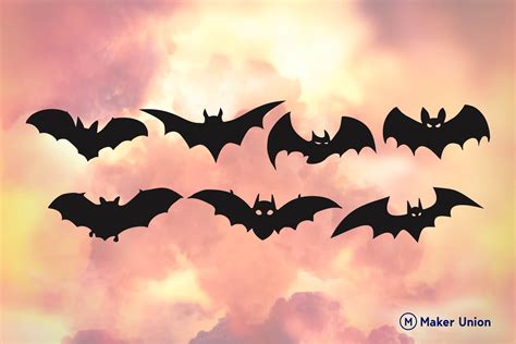 Bats Free DXF Files Maker Union