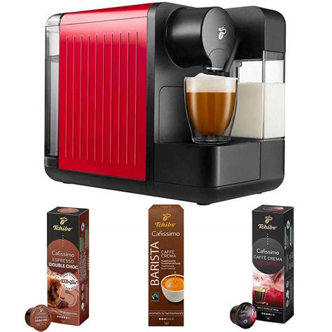 Tchibo Cafissimo Milk Kapsül Kahve Makinesi Kırmızı + Kapsül Kahve ...