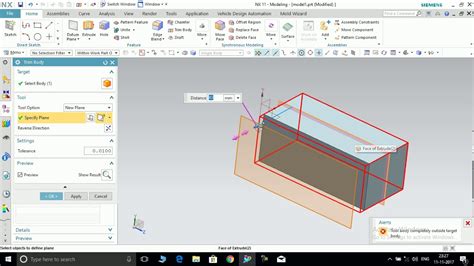 Nx Unigraphics Trim Body Hindi Youtube