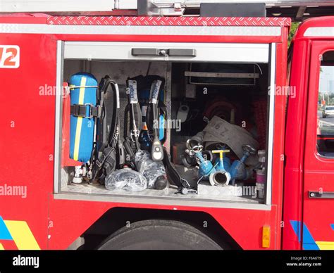 Fire Engine Brandweer Antwerpen Unit A Pic Stock Photo Alamy