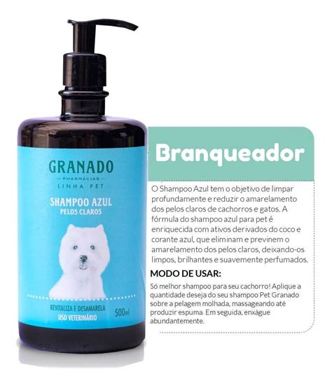 Shampoo Para C O E Gato Granado Pet Ml Branqueador Parcelamento