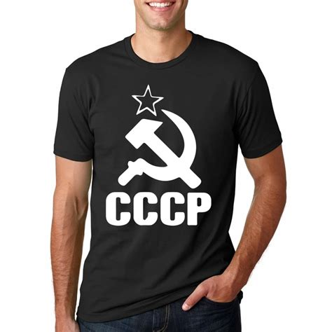 Homem T shirt Camisetas Homens URSS União Soviética CCCP KGB Moscovo