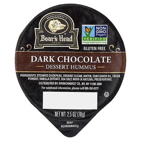 Brunckhorst S Boar S Head Dark Chocolate Dessert Hummus 2 5 Oz