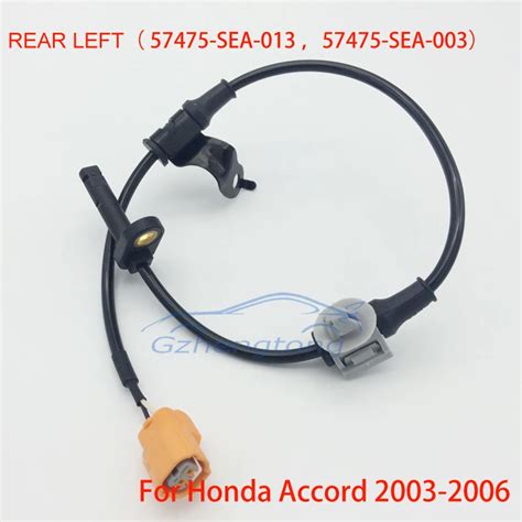 Rear Leftlh Side Abs Wheel Speed Sensor For Honda Accord Mk8 Mk Viii