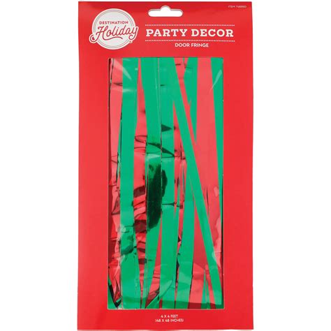 Destination Holiday Door Fringe Red And Green Shop Party Decor At H E B