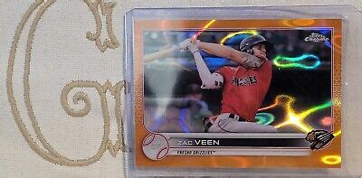 Zac Veen Colorado Rockies 2022 Topps Pro Debut Chrome Orange Lava D