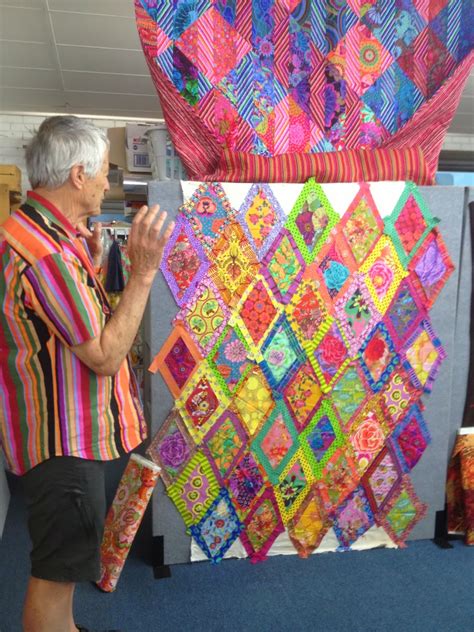 Gone Aussie Quilting Bordered Diamonds Workshop With Kaffe Fassett