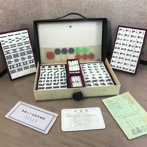 Japanese Vintage Mahjong Game Set Mahjong Pai Vintage Japanese Tiles