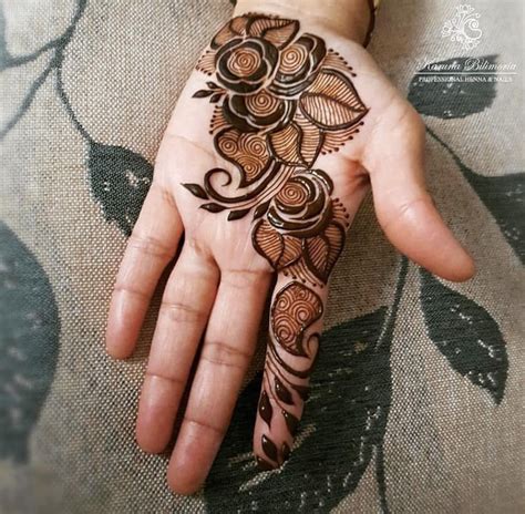 Easy Simple Mehndi Designs For Front Hands Step By Step Design Talk