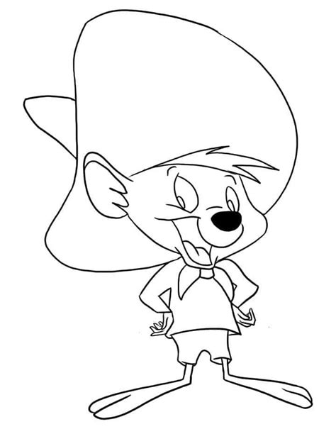 Coloriage Looney Tunes Speedy Gonzales télécharger et imprimer