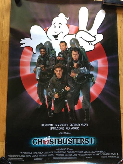 Original Ghostbusters 2 1989 One Sheet Movie Poster Vintage 27x40