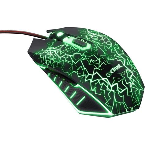 Trust GXT 105X Izza LED Gaming Mouse Avec 6 Boutons 4000DPI