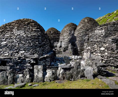 Beehive Huts At The Unesco World Heritage Site Skellig Michael