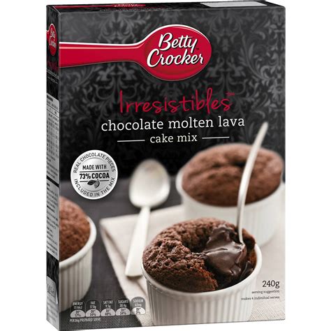 Betty Crocker Cake Mix Choc Molten Lava 240g Woolworths