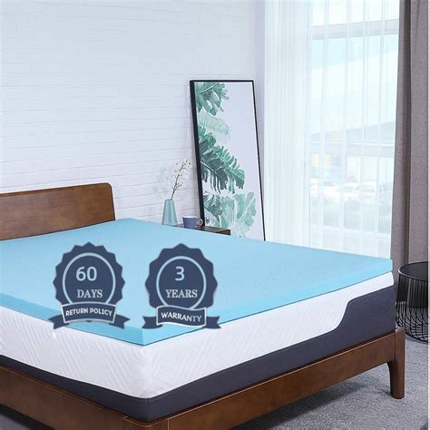 Eyobe Memory Foam Mattress Topper Twin Xl 2 Inch Gel Infused Memory Foam Topper Twin Extra Long