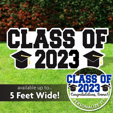 Class Of 2023 Graduation Yard Sign Personalized Graduation Sign