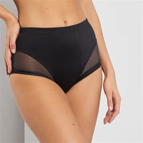 Culotte Haute Invisible Generous DIM Lingerie Du S Au Xxl Noir