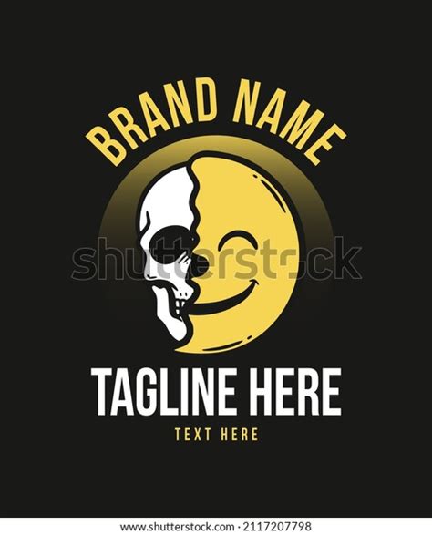 Funny Emoji Vector Illustration Skull Stock Vector (Royalty Free) 2117207798 | Shutterstock