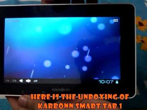 Karbonn Smart Tab Unboxing Youtube