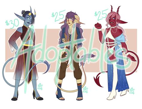 Tiefling Adopts By Pencilclicks On Deviantart