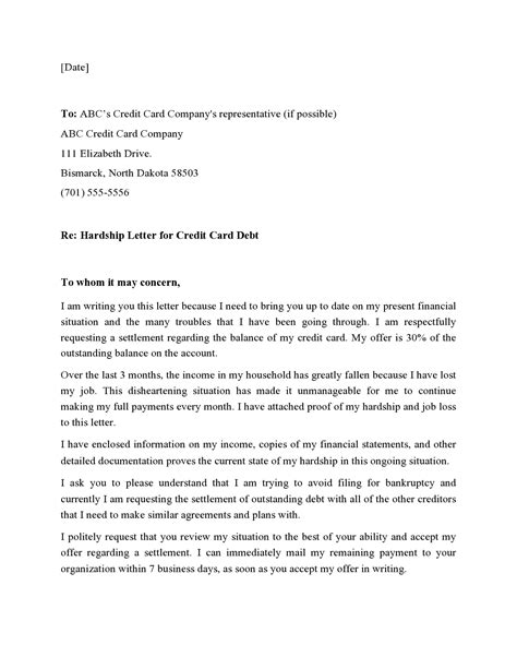 30 Effective Financial Hardship Letter Templates Templatearchive