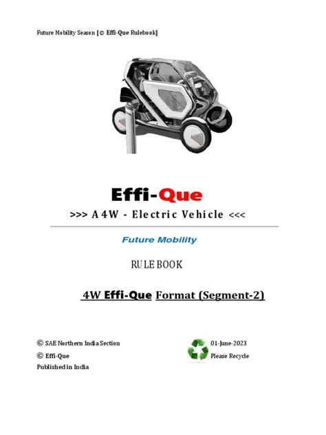 Segment 2 Rulebook Effi Que Pdf Seat Belt Bending