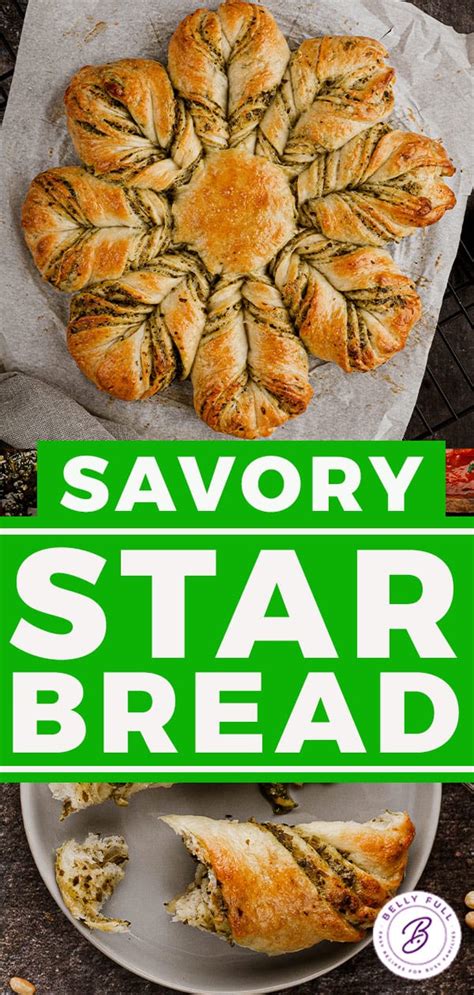 Pesto Parmesan Star Bread Belly Full