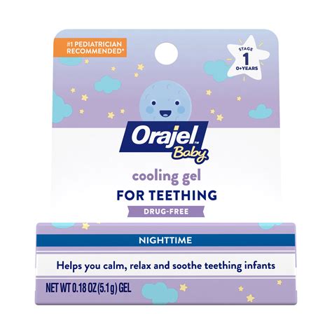 Orajel Baby Daytime Nighttime Non Medicated Cooling Gels For Teething