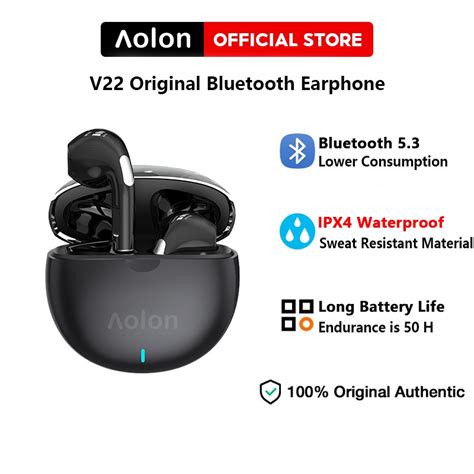 Jual Aolon V22 Bluetooth Earphone Redmi Wireless Headphones Stereo