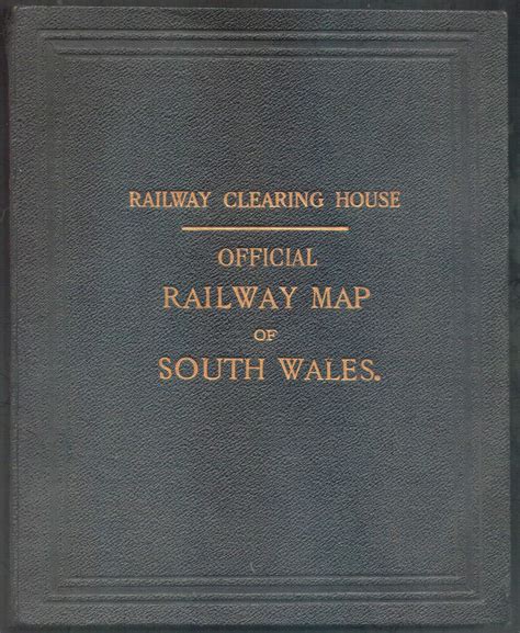 Official Railway Map Of South Wales By Railway Clearing House