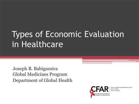 Types Of Economic Evaluation In Healthcare