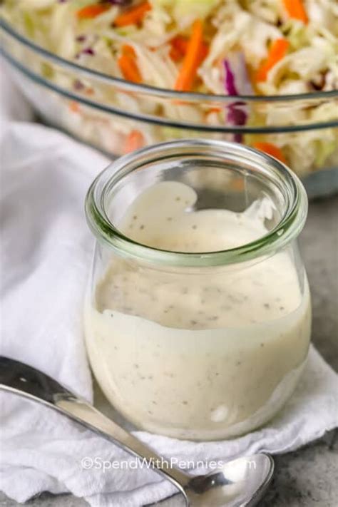 Easy Coleslaw Dressing Fresh And Creamy Spend With Pennies