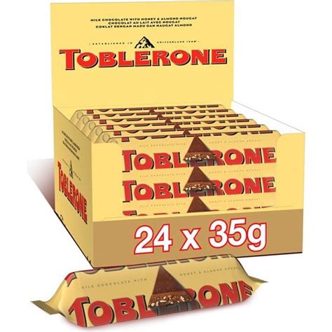 Toblerone Pack De Barres Barre Au Chocolat Au Lait Suisse Miel