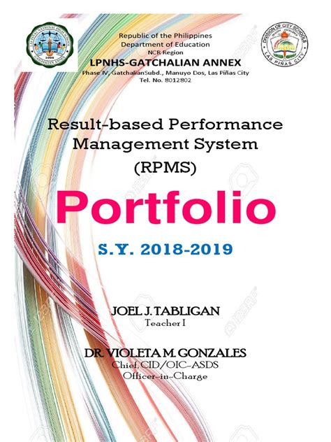 Result Based Performance Management System Rpms Portfolio Pdf